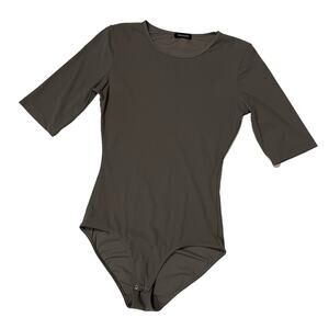 Goldsign Half Sleeve Bodysuit - Taupe - XS
